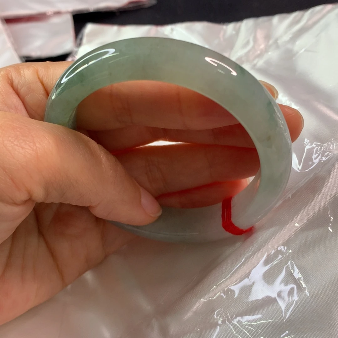 翡翠未镶嵌手镯翡翠手镯56.3