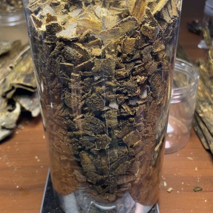 沉香碎屑沉香金沙叶车珠料400克