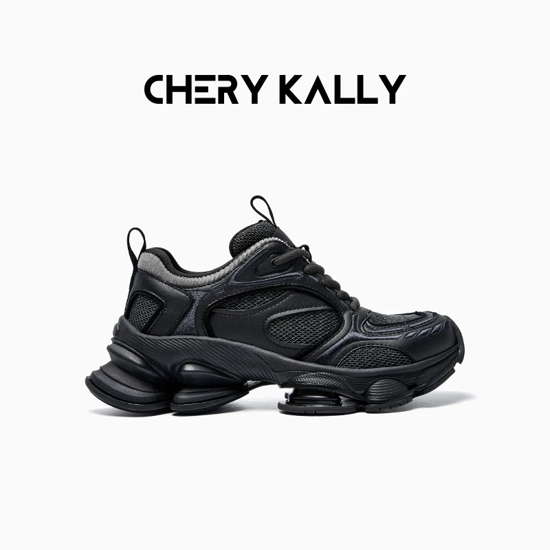 CHERY KALLY厚底透气老爹鞋时尚休闲鞋女鞋增高运动鞋963LD5623