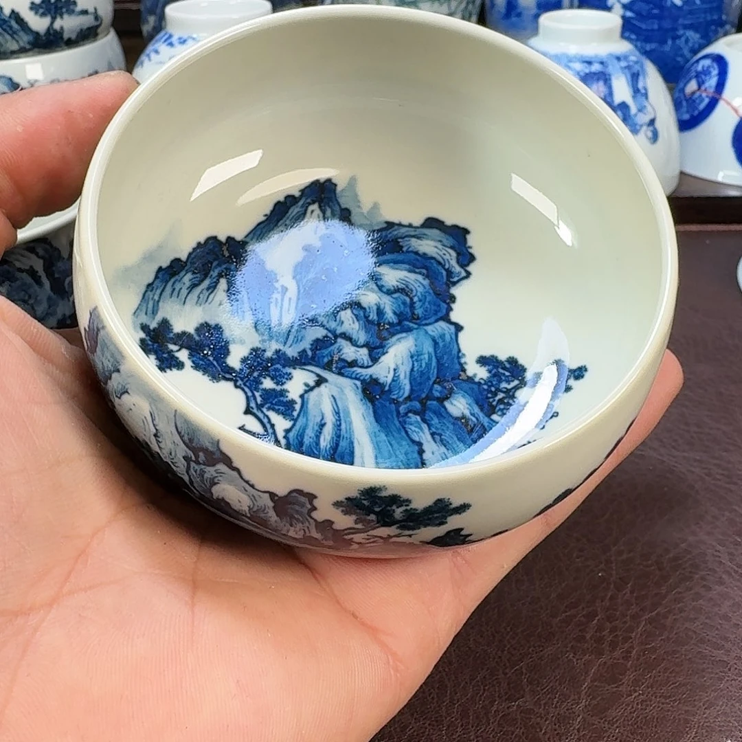 瓷片蕃***酱现代景德镇陶瓷手绘茶具