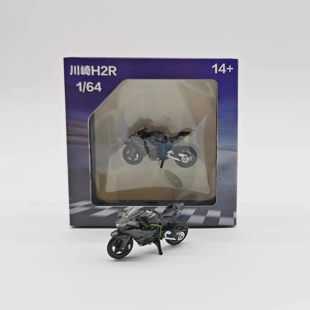 1:64 川崎H2R摩托车 仿真合金场景摆件收藏机车模型