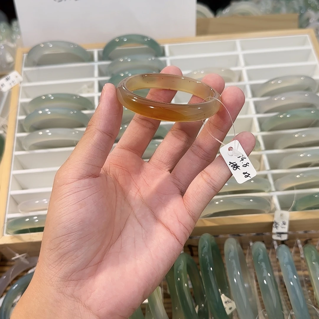 手镯玛瑙/玉髓未镶嵌圈口54.8
