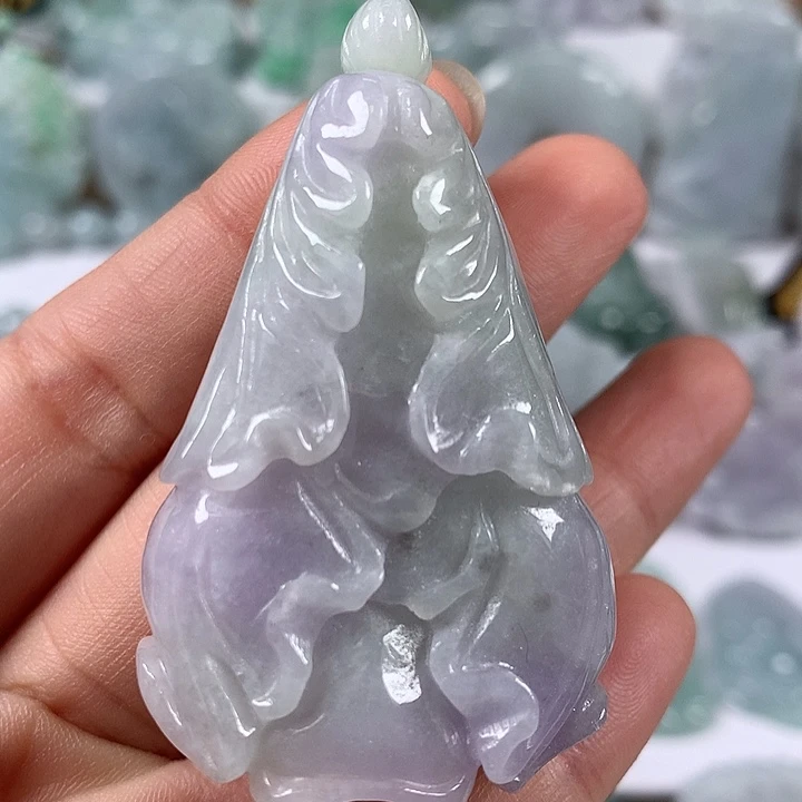 颈饰未镶嵌翡翠大百财卡厚19+