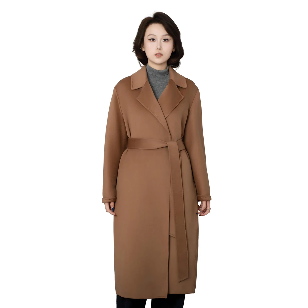 长风  100%山羊绒大衣秋冬重磅长款羊绒大衣WS43-210078