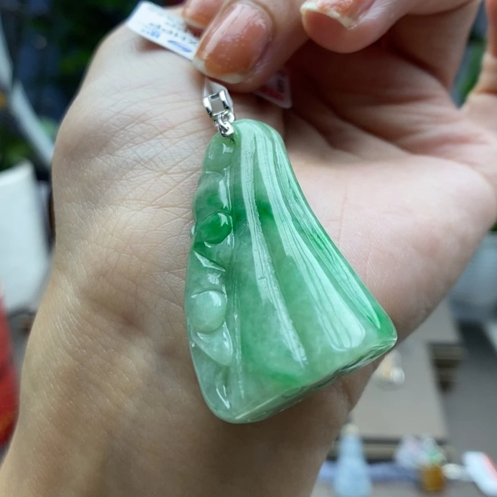 翡翠银S925镶嵌颈饰26