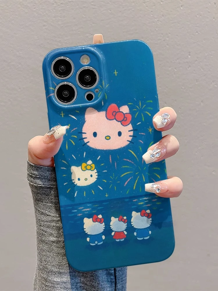 菲林软壳防摔烟花kt猫适用苹果16华为reno13小米15vivox200 1加