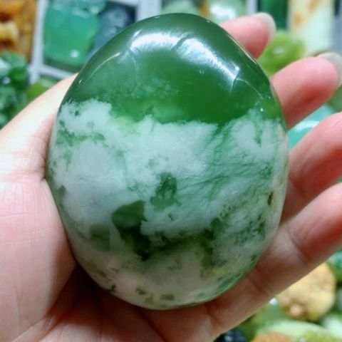 蛇纹石玉未镶嵌手把件