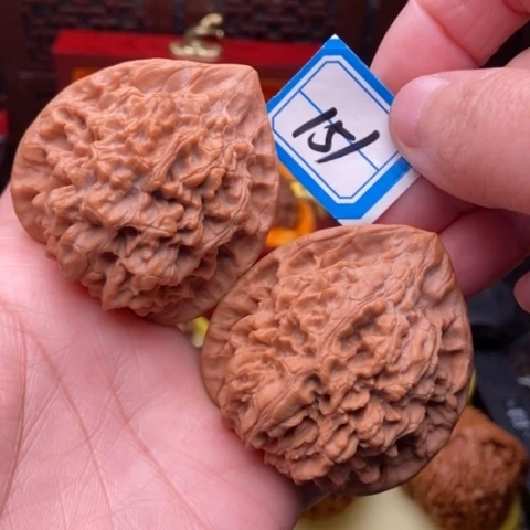 文玩核桃吊坠官帽47.5