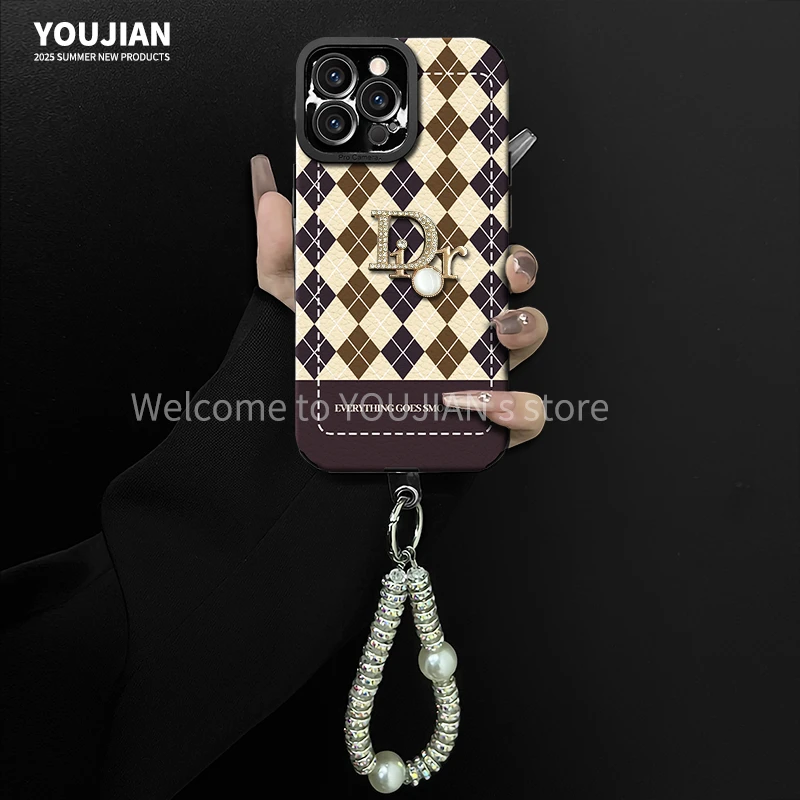 适用【苹果/oppo/华为/vivo/小米】菱形潮牌时尚ins风创意手机壳女