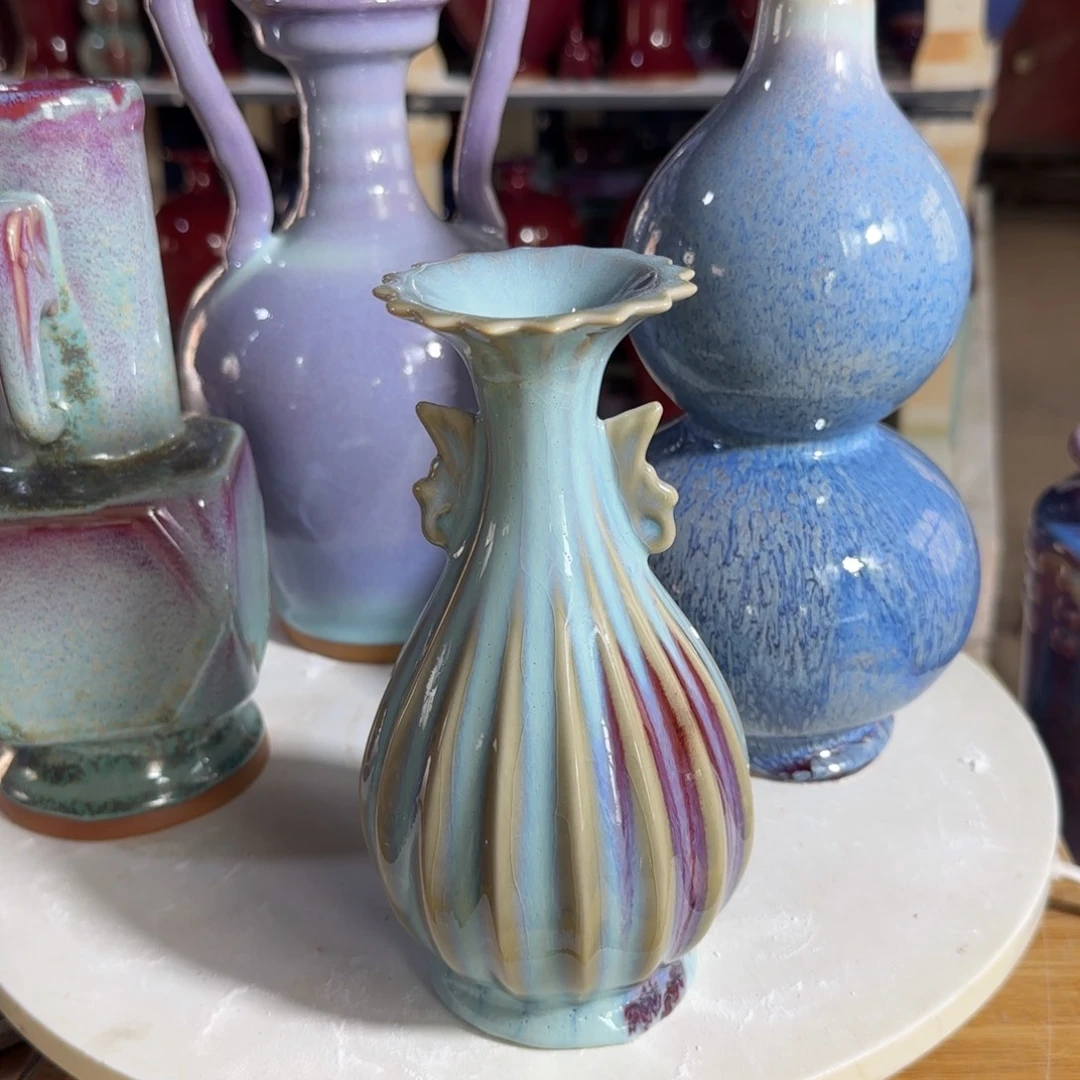 摆件郑家钧窑摆件微