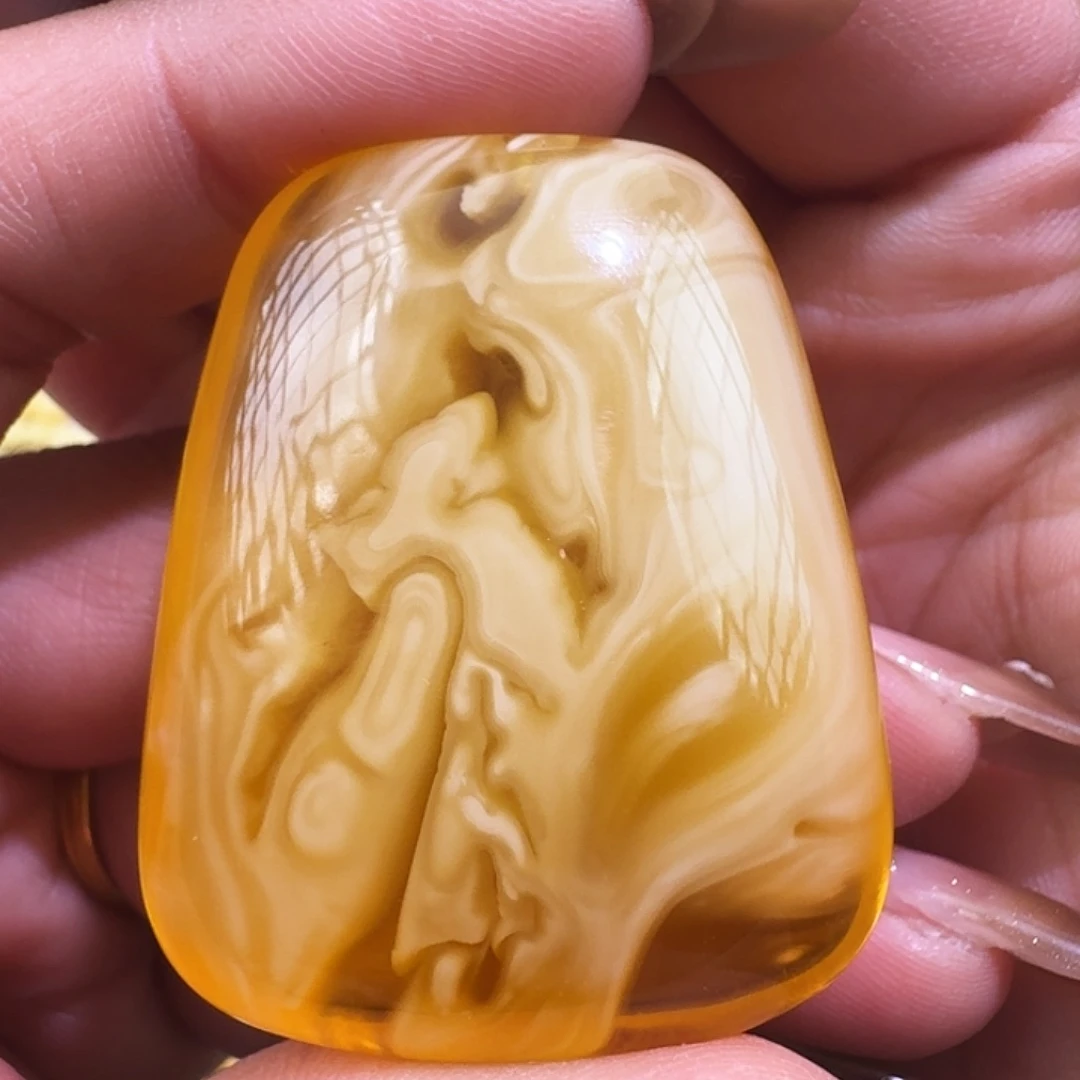 琥珀未镶嵌裸石质检加10