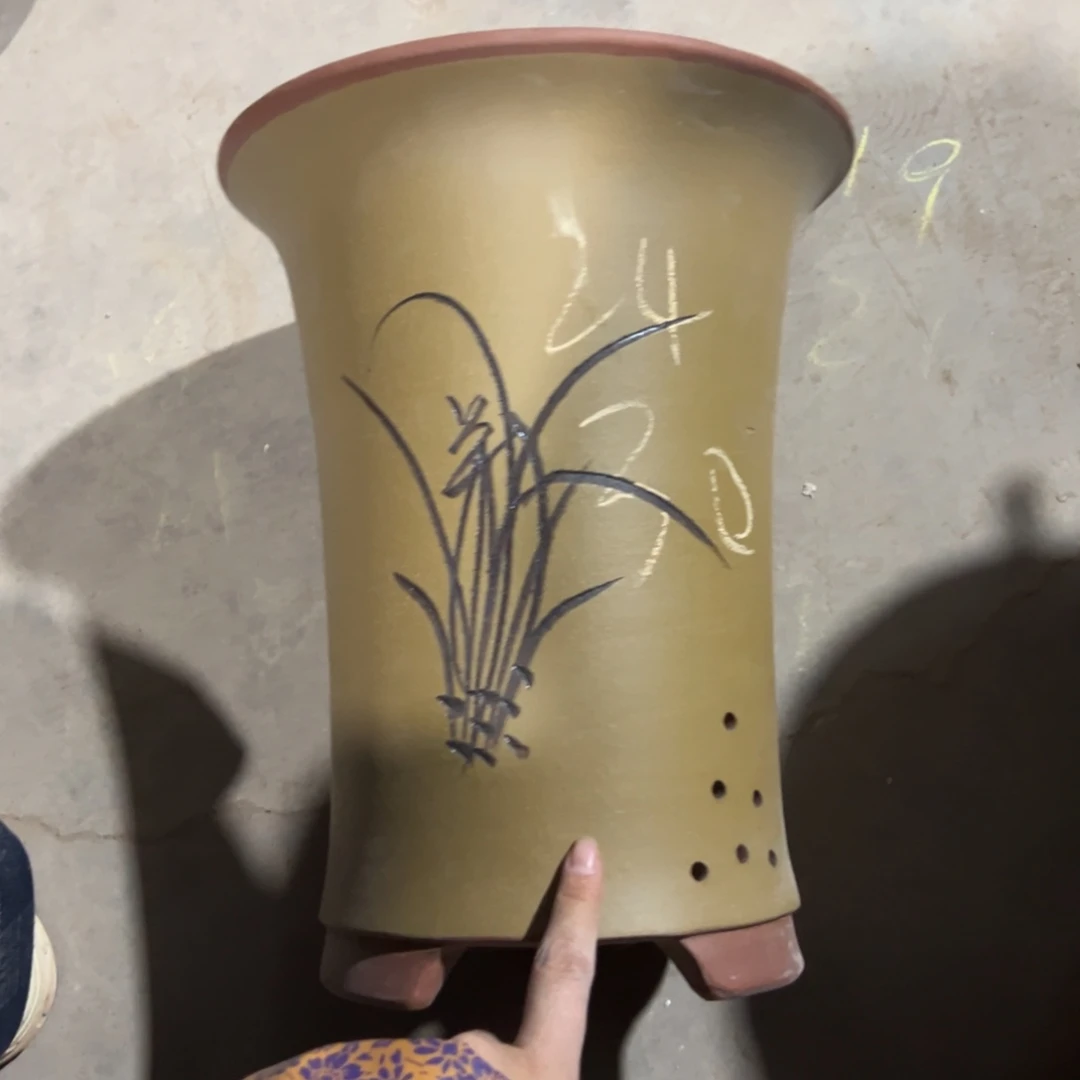 宜兴川阁紫砂花盆单个