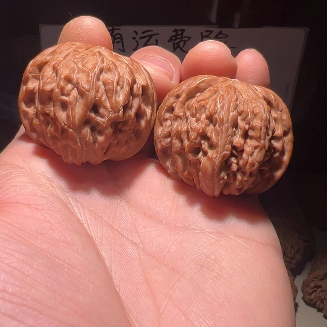 文玩核桃把件39尺全品血磨