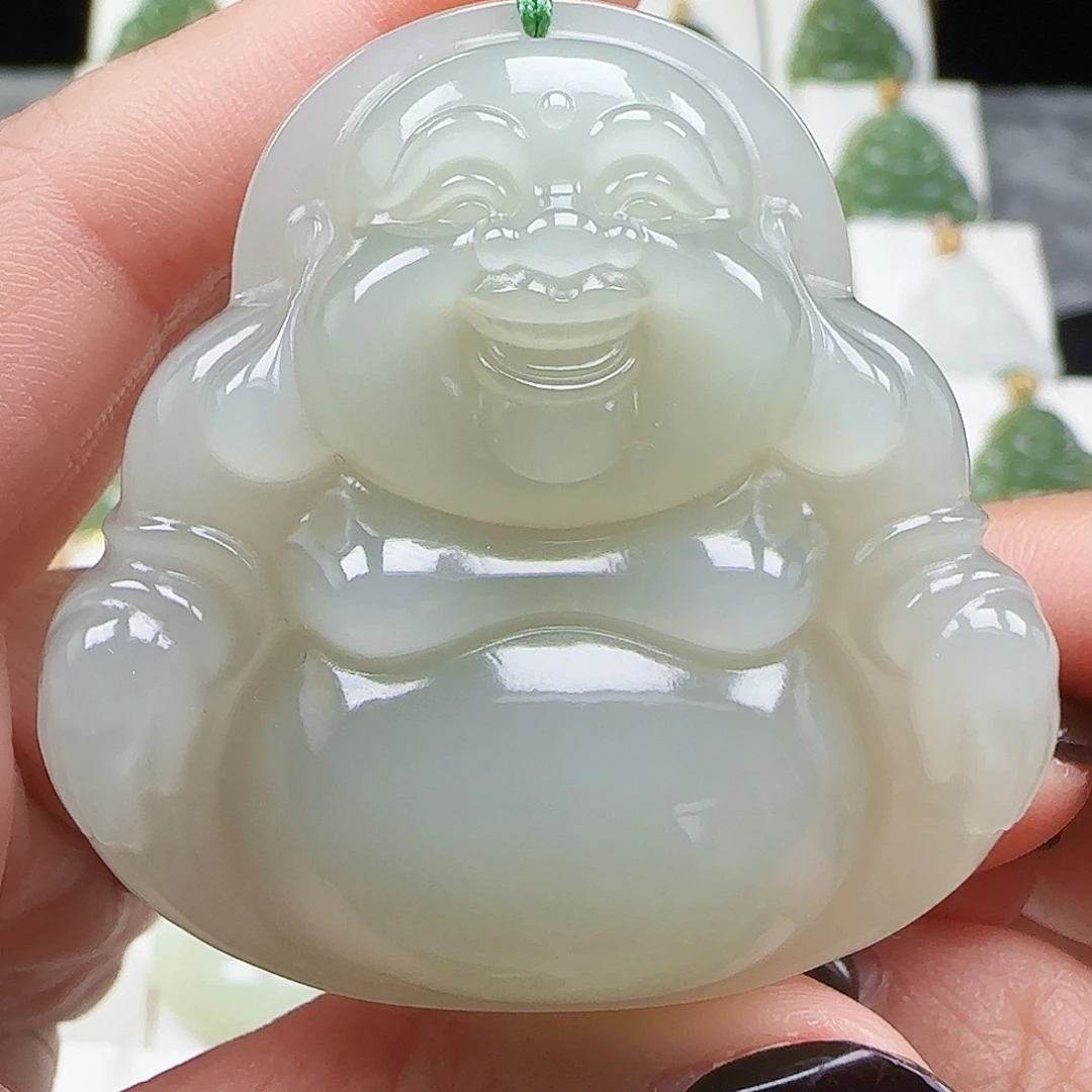 和田玉未镶嵌吊坠(赠链)