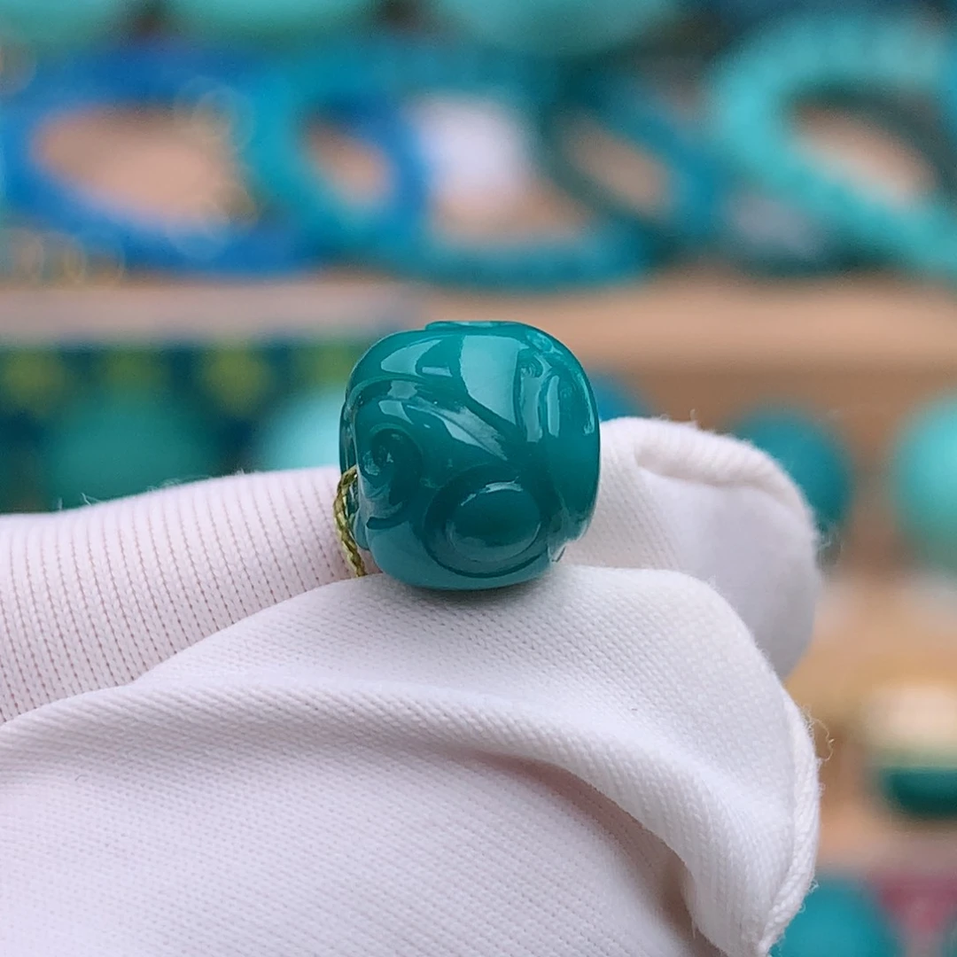 未镶嵌绿松石珠宝奇石7.9✖️7.1mm