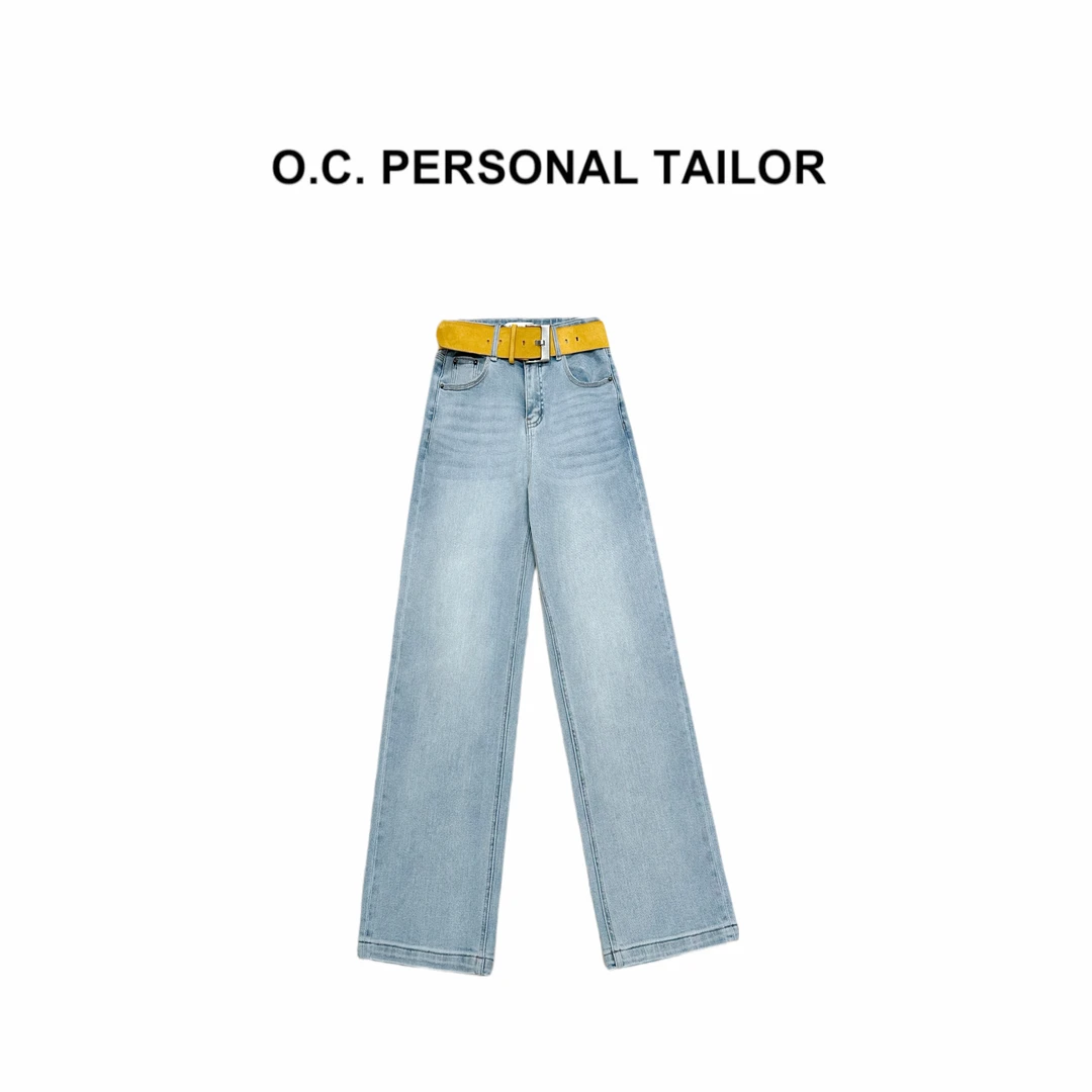 oc精选 25ss 【蓝调布鲁斯】春季新款超百搭高腰直筒牛仔裤 0557
