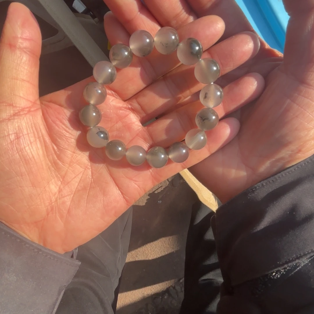 玛瑙/玉髓颈饰合金假***洒