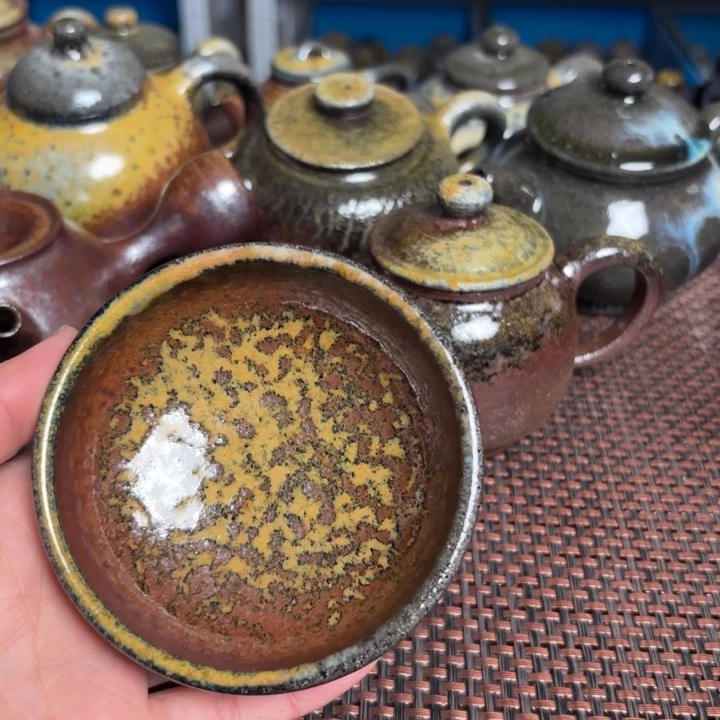 茶杯紫砂金花普洱100 C