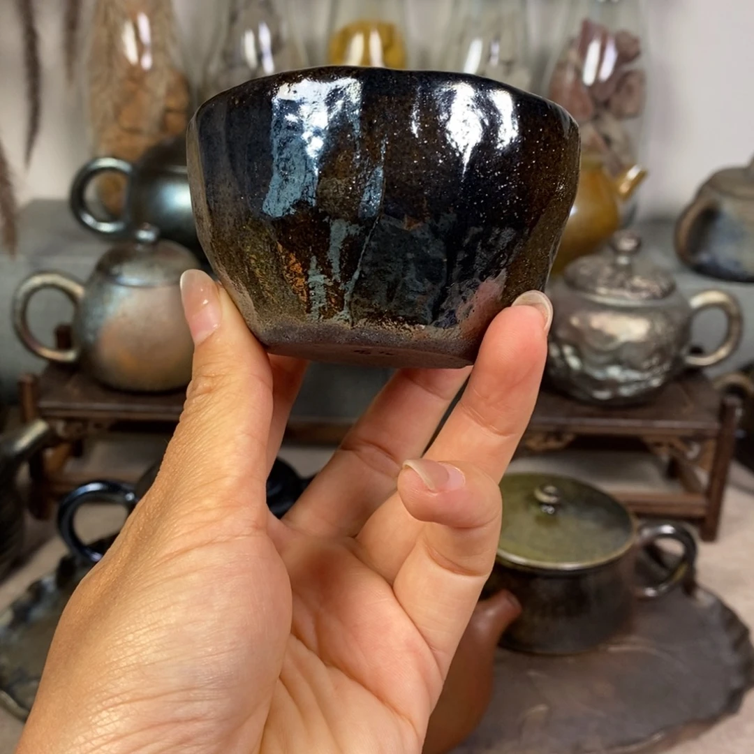 建水紫陶柴烧主人杯