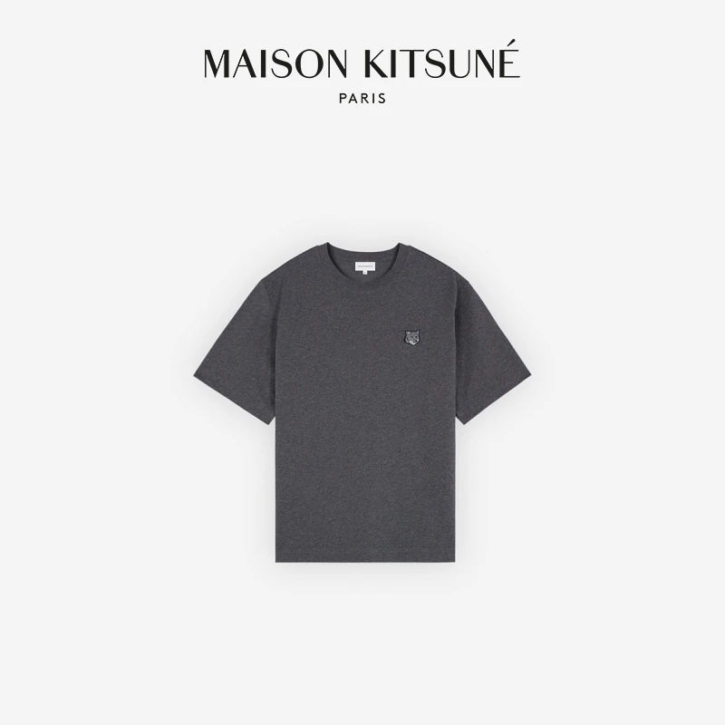 【经典系列】Maison Kitsune男女春夏大胆玩色狐狸宽松短袖T恤