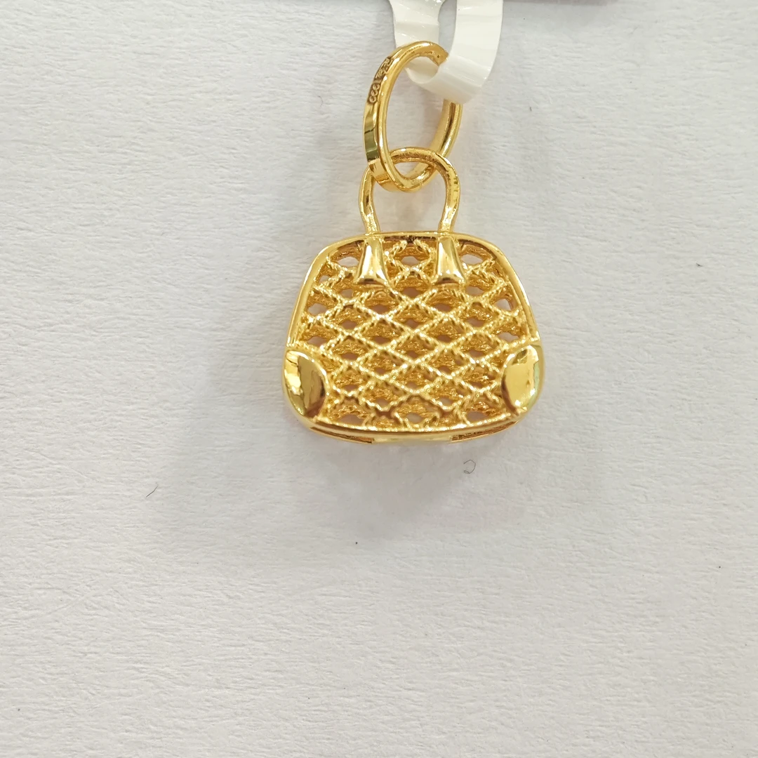 【木木专享】足金999饰品镂空挎包吊坠 1.52 GP