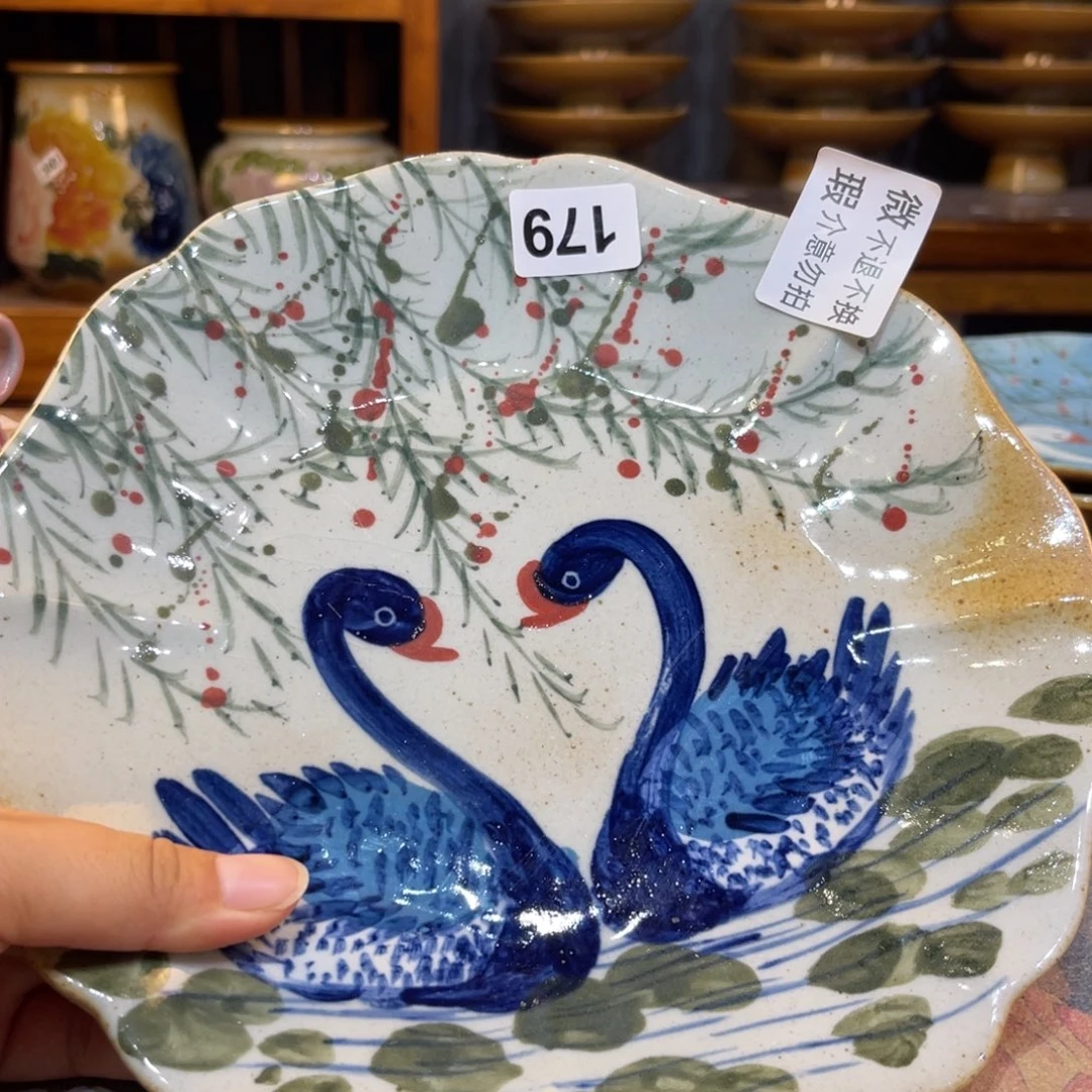 瓷片景德镇手工手绘