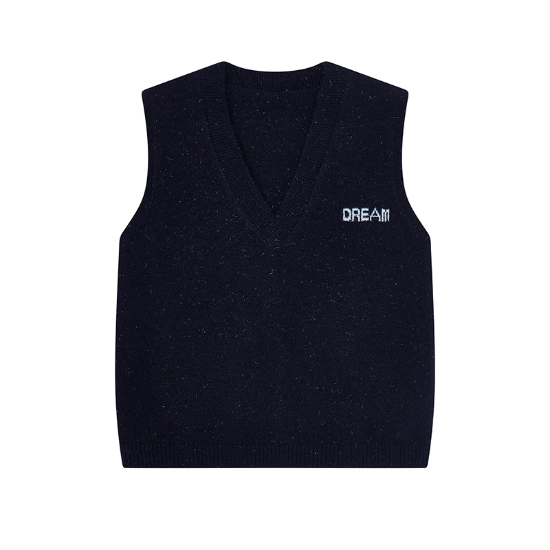 【达人专属】银丝V领针织背心ZW9528