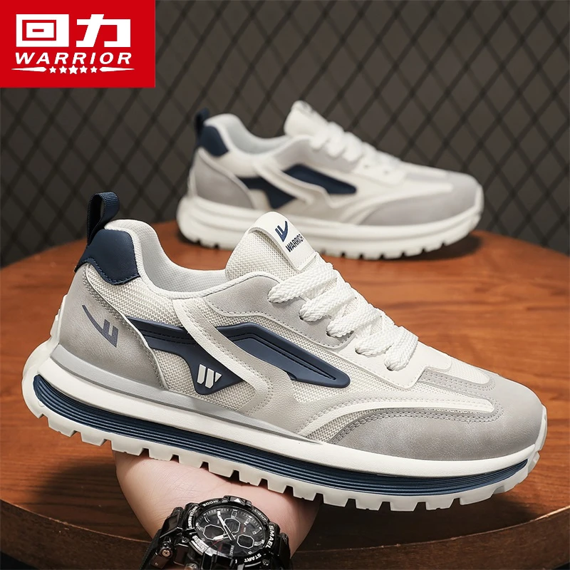 回力男鞋2025春季新款低帮百搭休闲板鞋子男士减震轻便跑步运动鞋