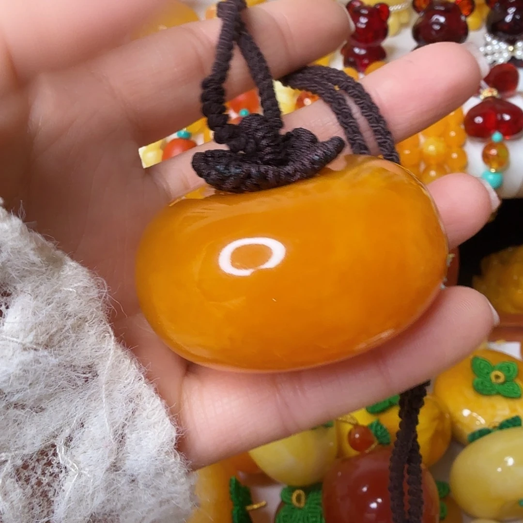 @****非金属大号橘色柿子一套