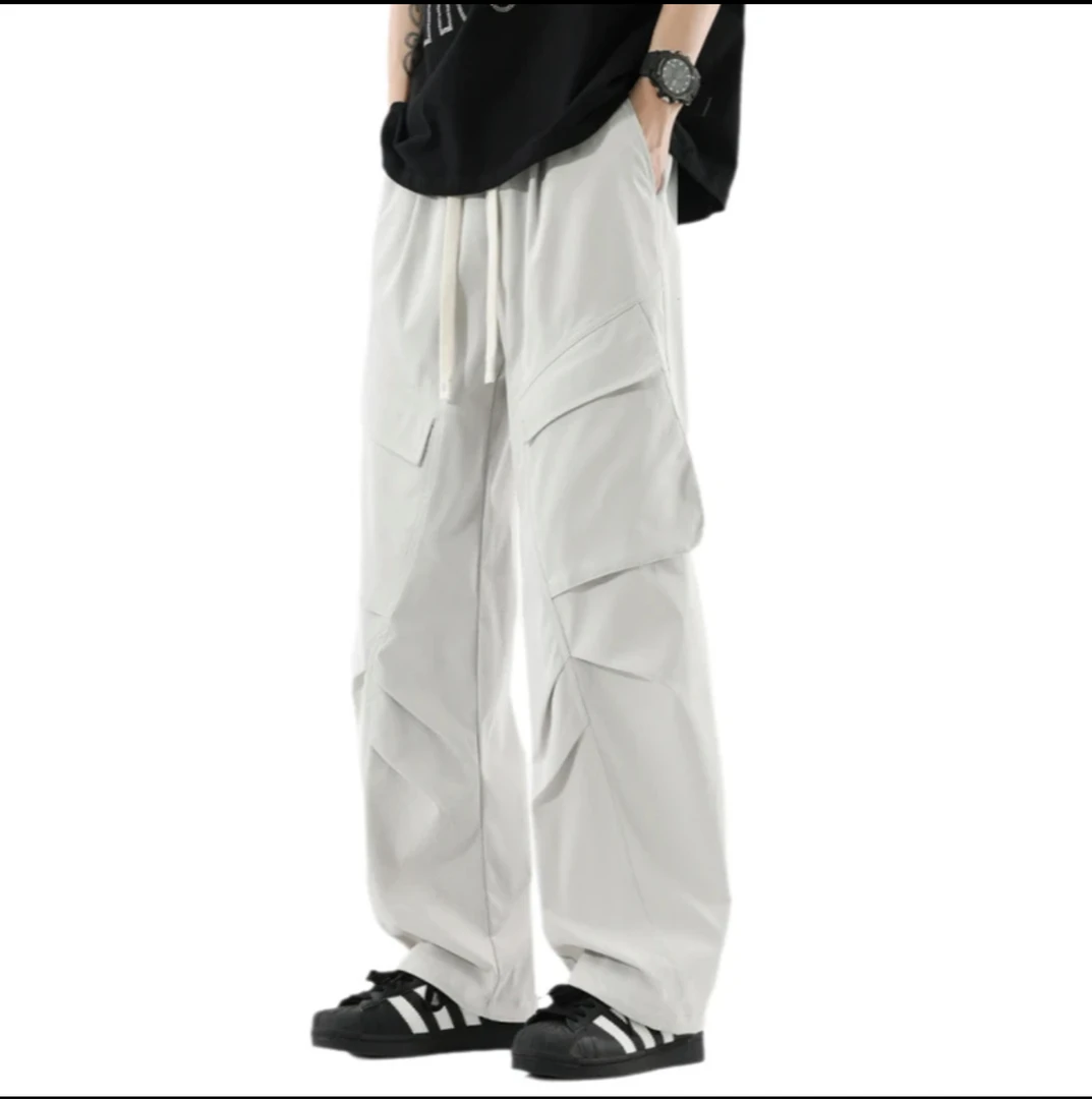 【伞兵裤】定制孤品宽松型潮男士休闲裤运动裤子常规款工装裤直筒