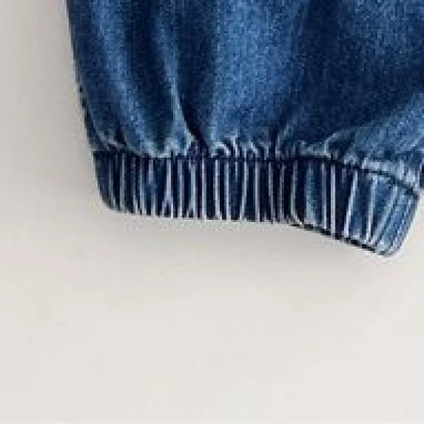 【23552LS】满印提花牛仔裤