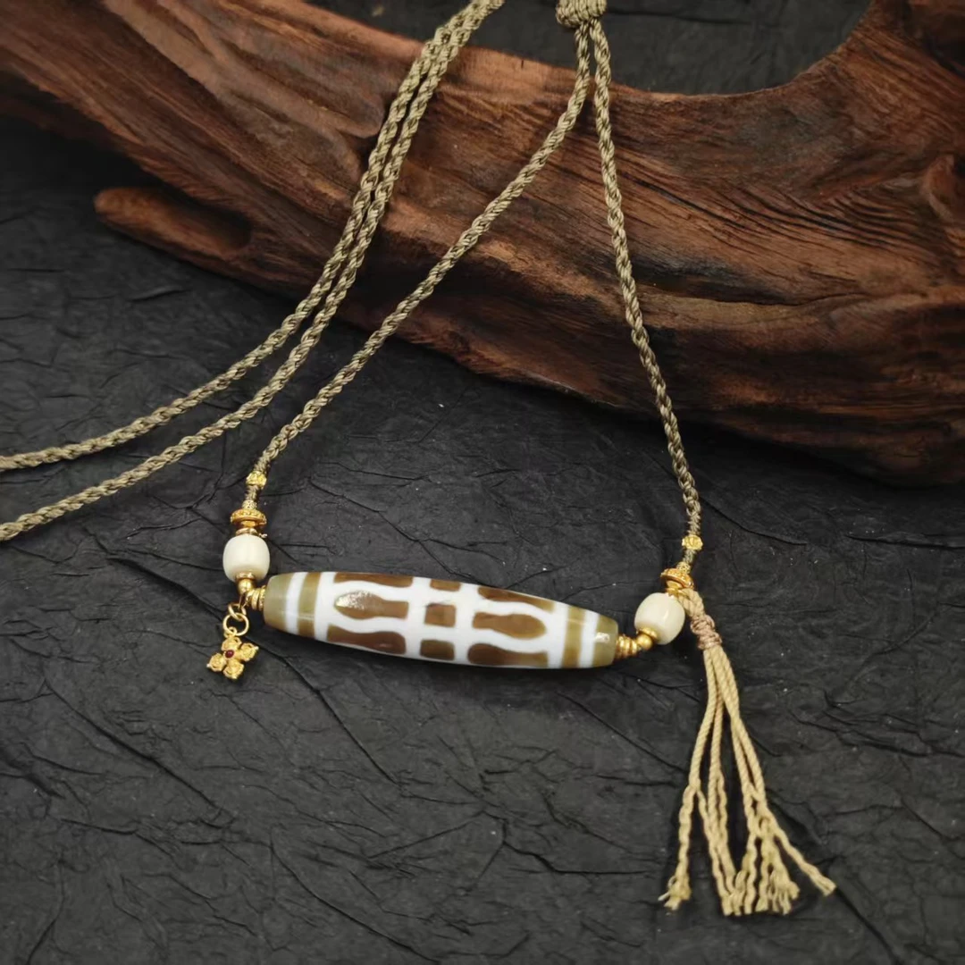 【鲸禧云珠】玛瑙金G杵浅绳子项链 A669