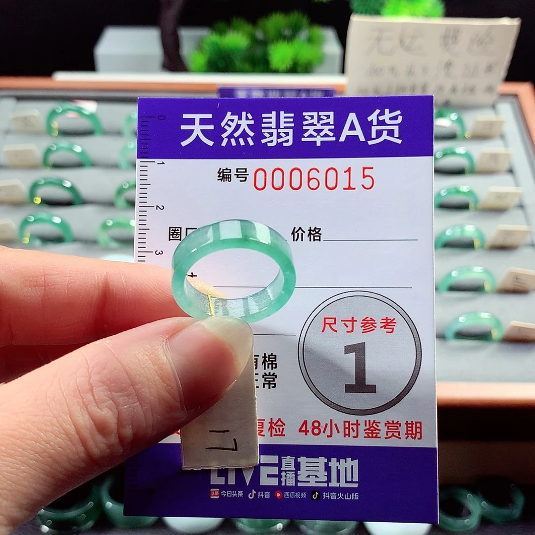 翡翠戒指未镶嵌17号