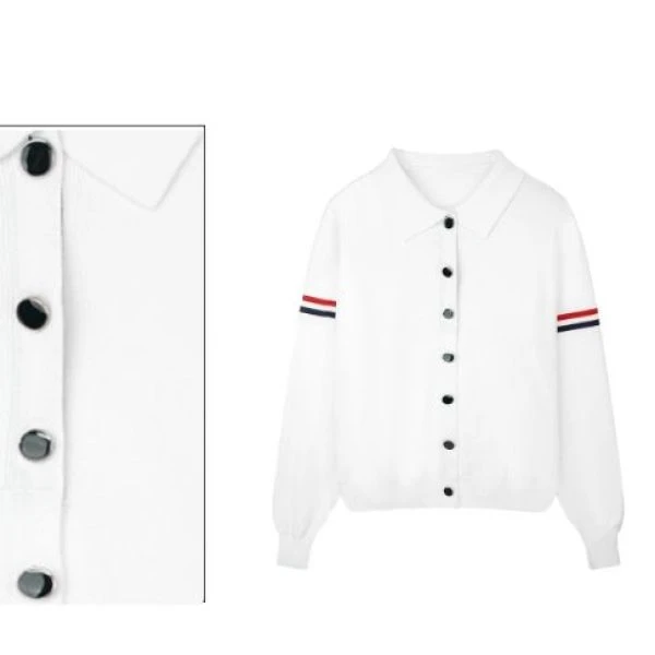 高级感撞色休闲洋气针织长袖D-24772