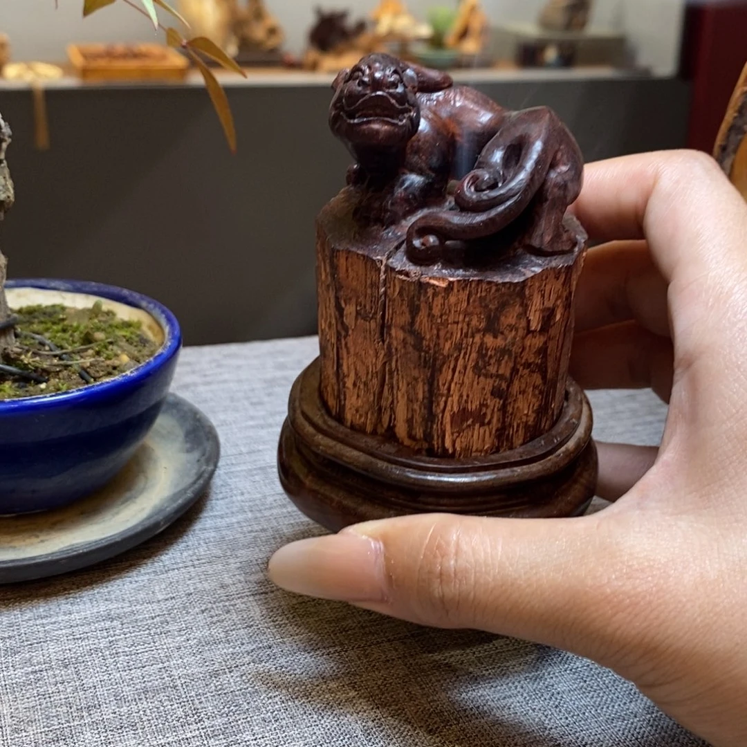 檀香紫檀（小叶紫檀）洪**天拆房香炉赤龙