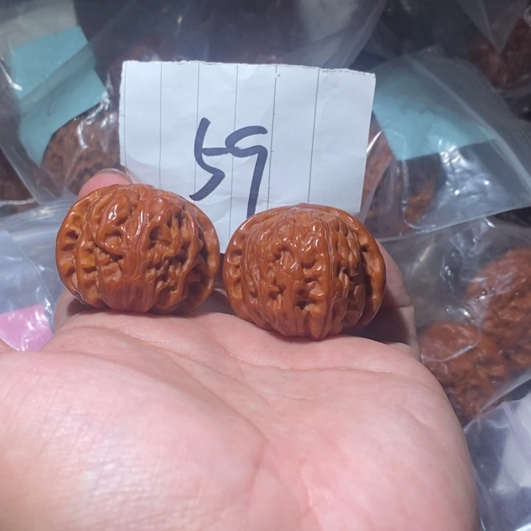把件文玩核桃37白狮子