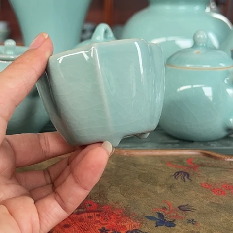 汝瓷支钉主人杯福利微瑕