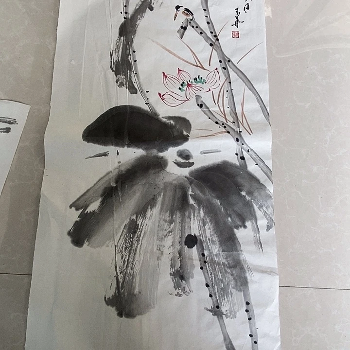 国画四尺四开手绘作品