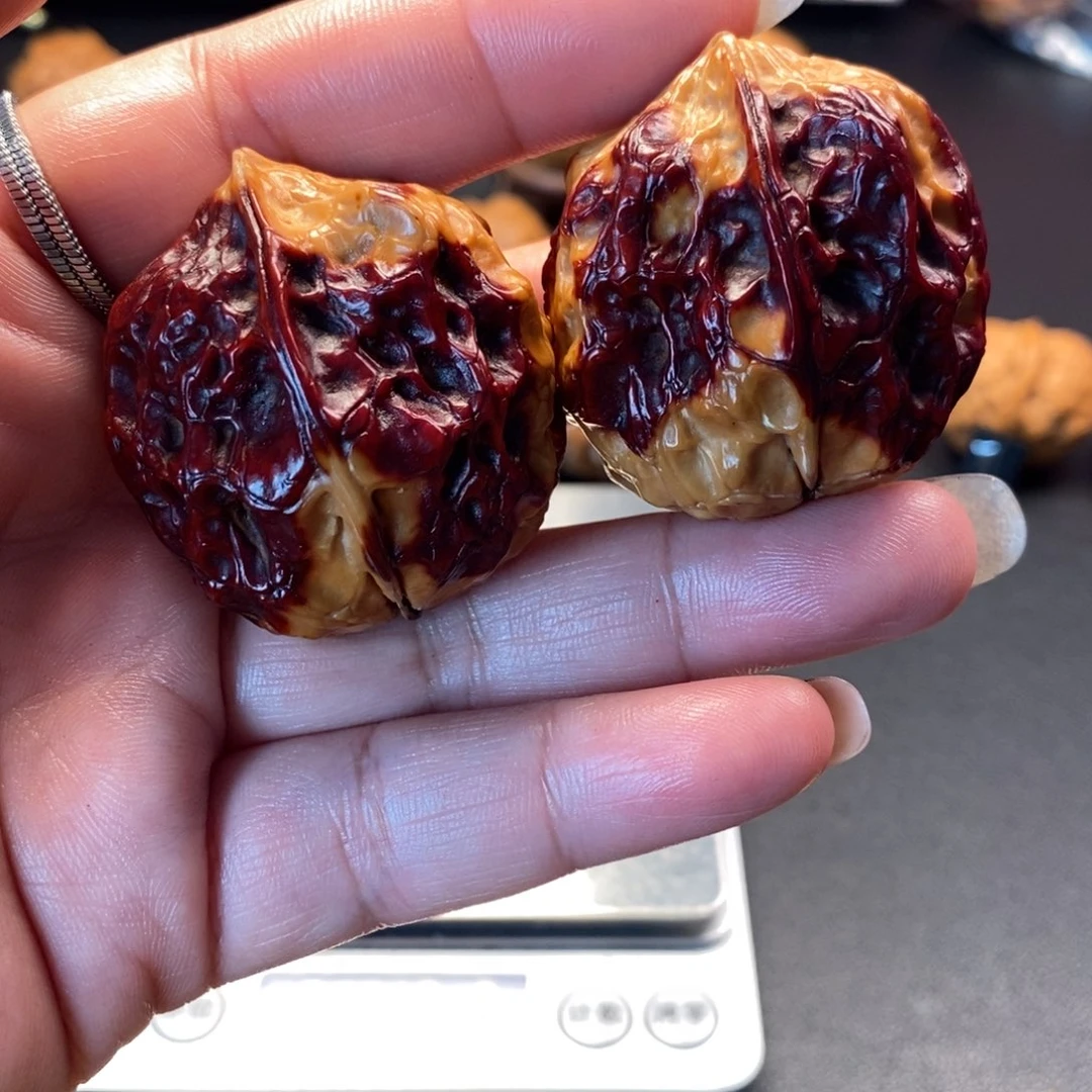 把件文玩核桃 虹彩元宝9