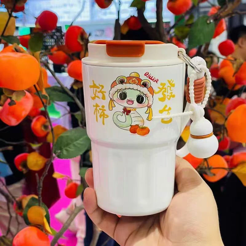 6-12小时咖啡杯保温杯少女心学生可爱便携创意奶茶水杯大容量陶瓷