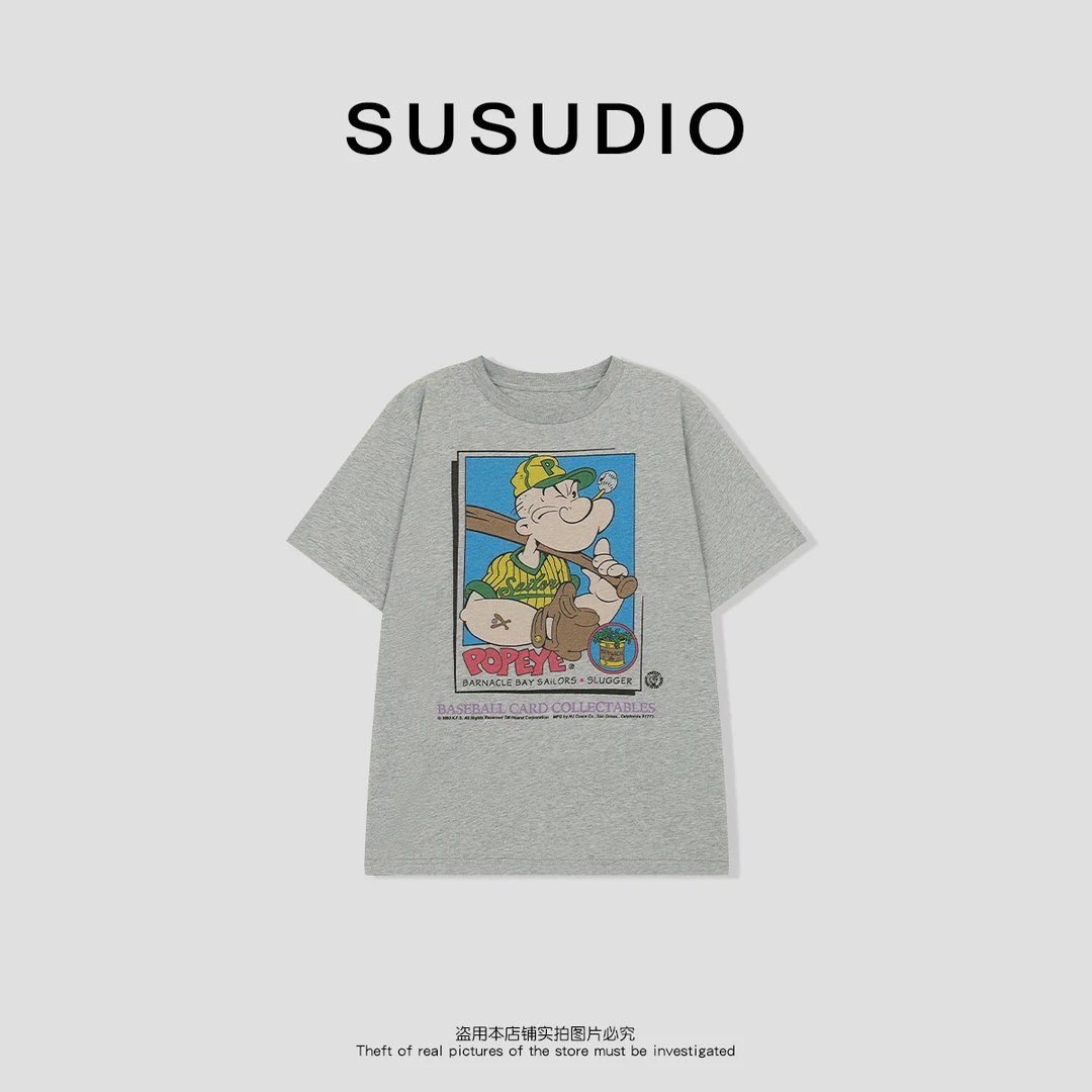 SUSUDIO③ 新款春夏圆领大力水手卡通T恤70175