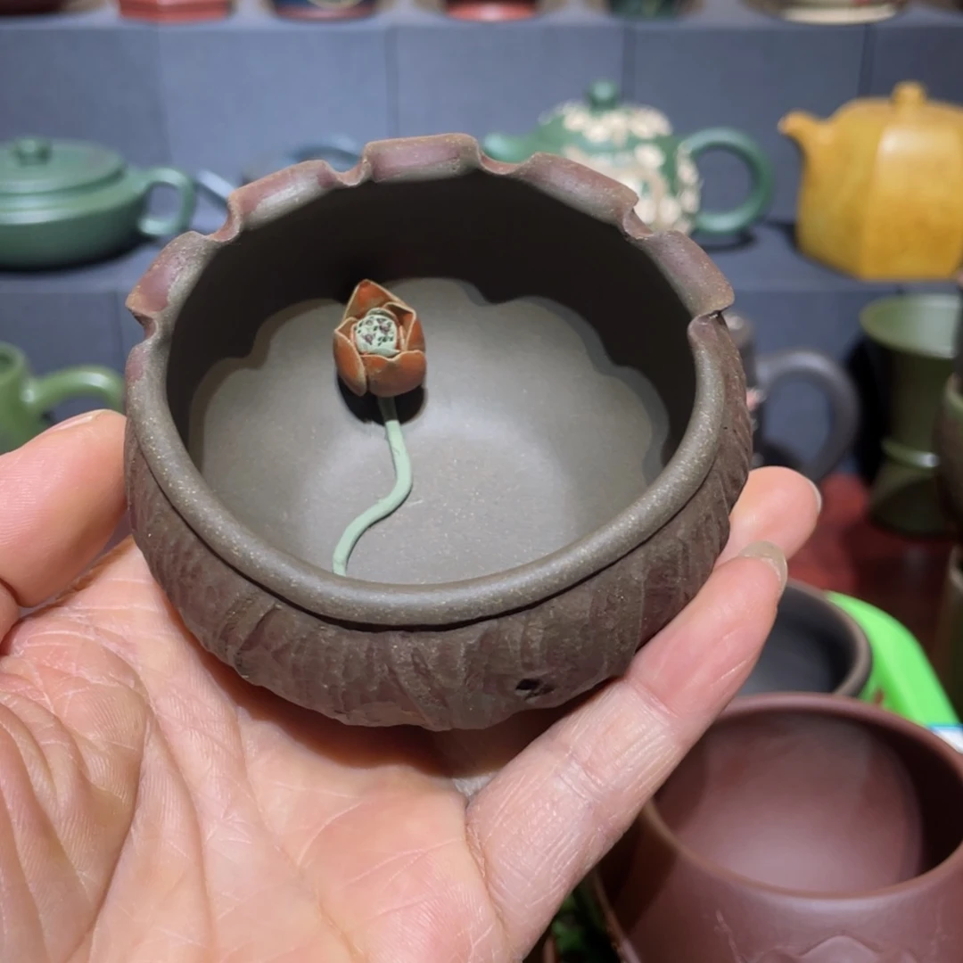 原矿紫砂手工主人杯