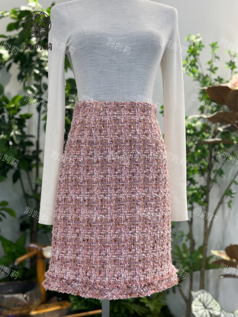 剀剀莉 新款粉色（桃之夭夭）半身裙女士百搭气质时尚显瘦