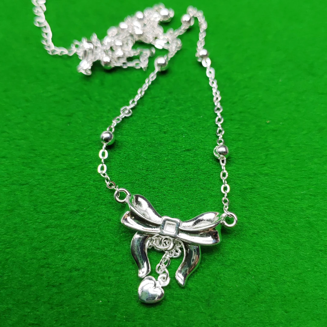 坠链均足银 足银舍实心精品项链 银色项链无礼盒YZ046