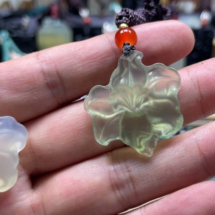 蛇纹石玉合金颈饰丫****3