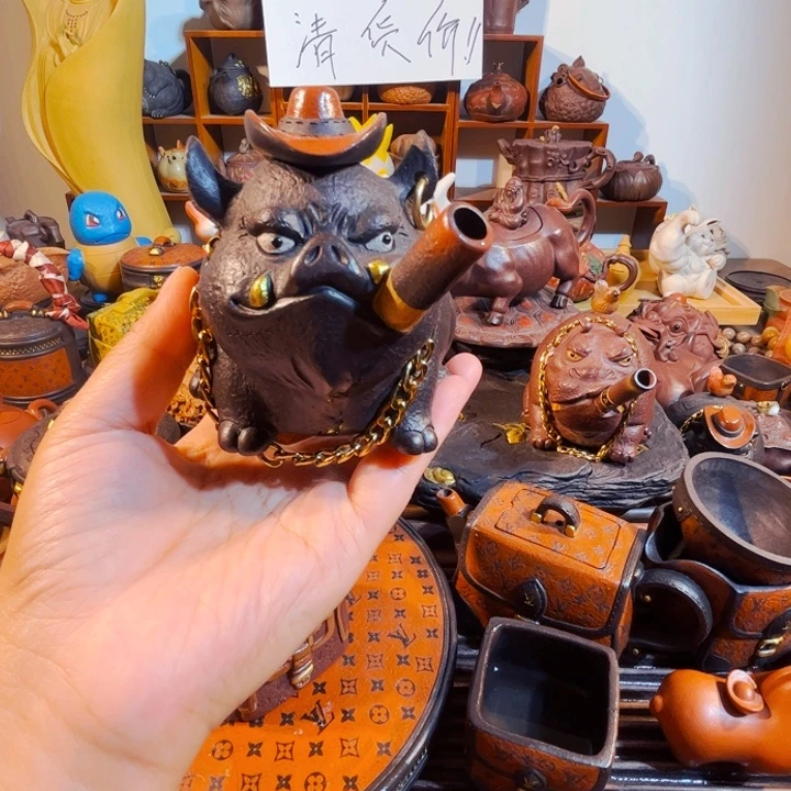 王***遒紫砂茶壶出手工制作过程可