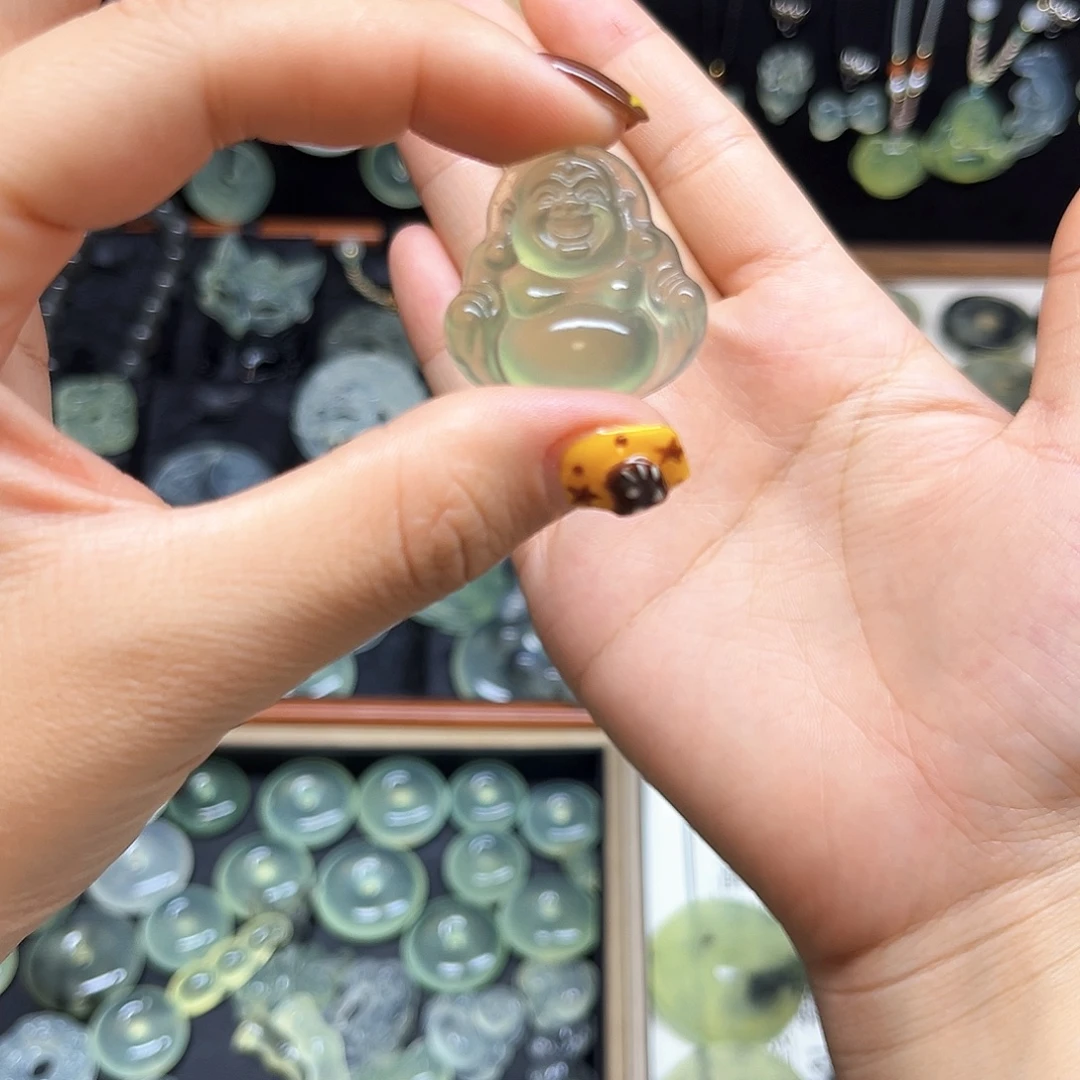 蛇纹石玉未镶嵌吊坠(赠链)