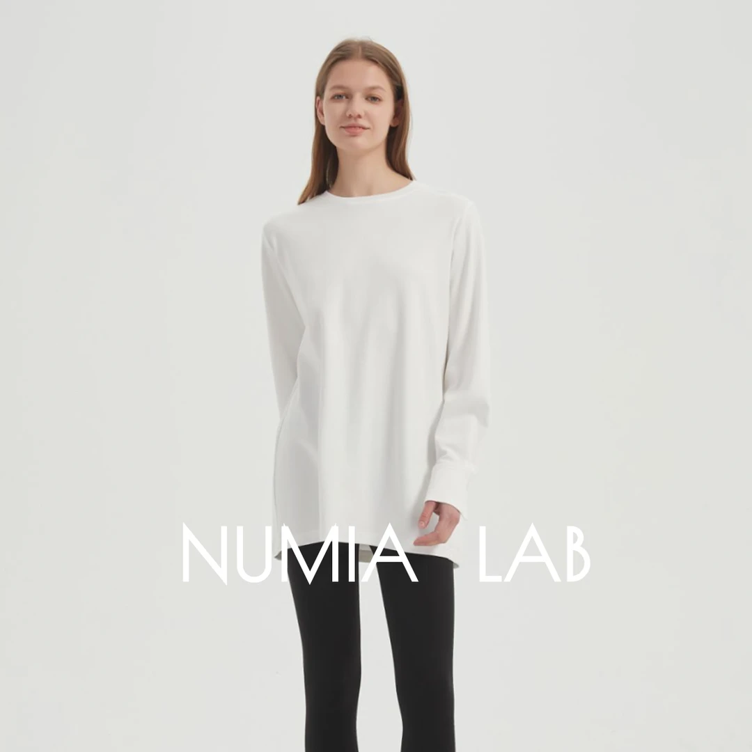 NUMIA LAB衬衫袖圆领T