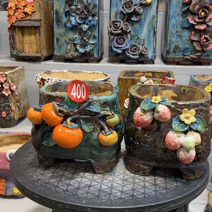 400 号陶然花器手工花盆