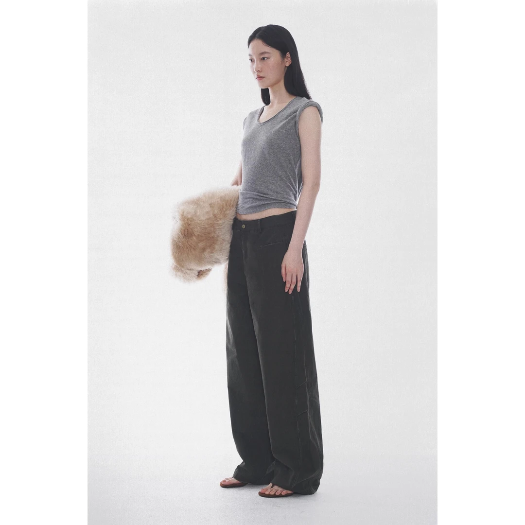 Algebraic Average Aa*轻中古质感-5A级复古拼接结构工装裤